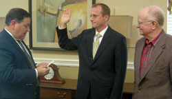 Tom Carr reports that his son, Brendan, was sworn in as a member of the bar of the Fourth Circuit Court of Appeals.