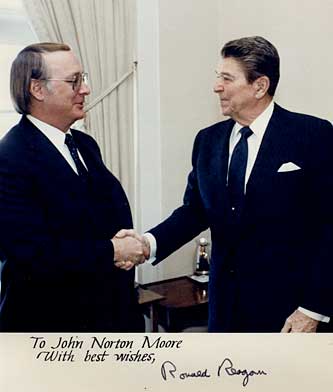 John Norton Moore and Ronald Reagan