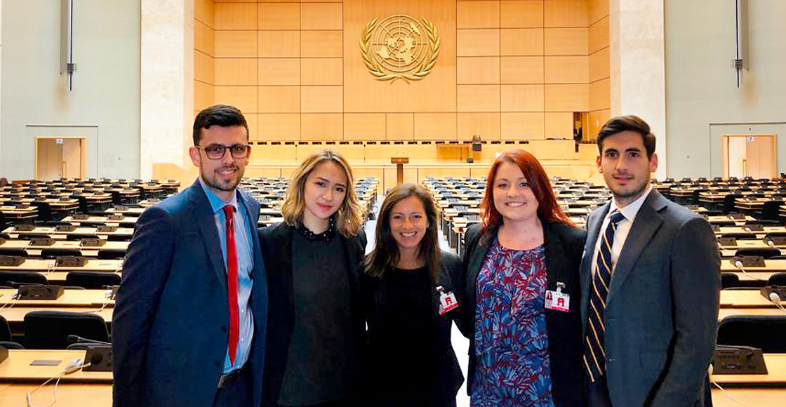Students with the International Human Rights Clinic