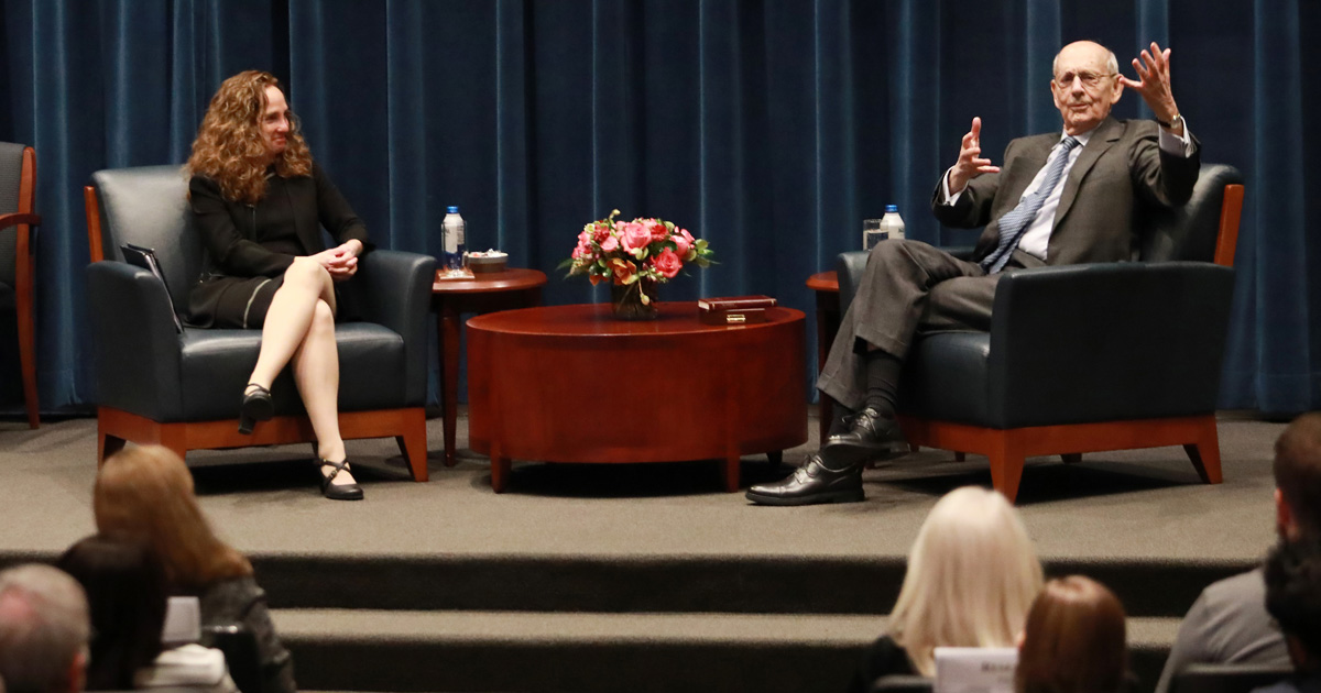Risa Goluboff and Justice Stephen Breyer