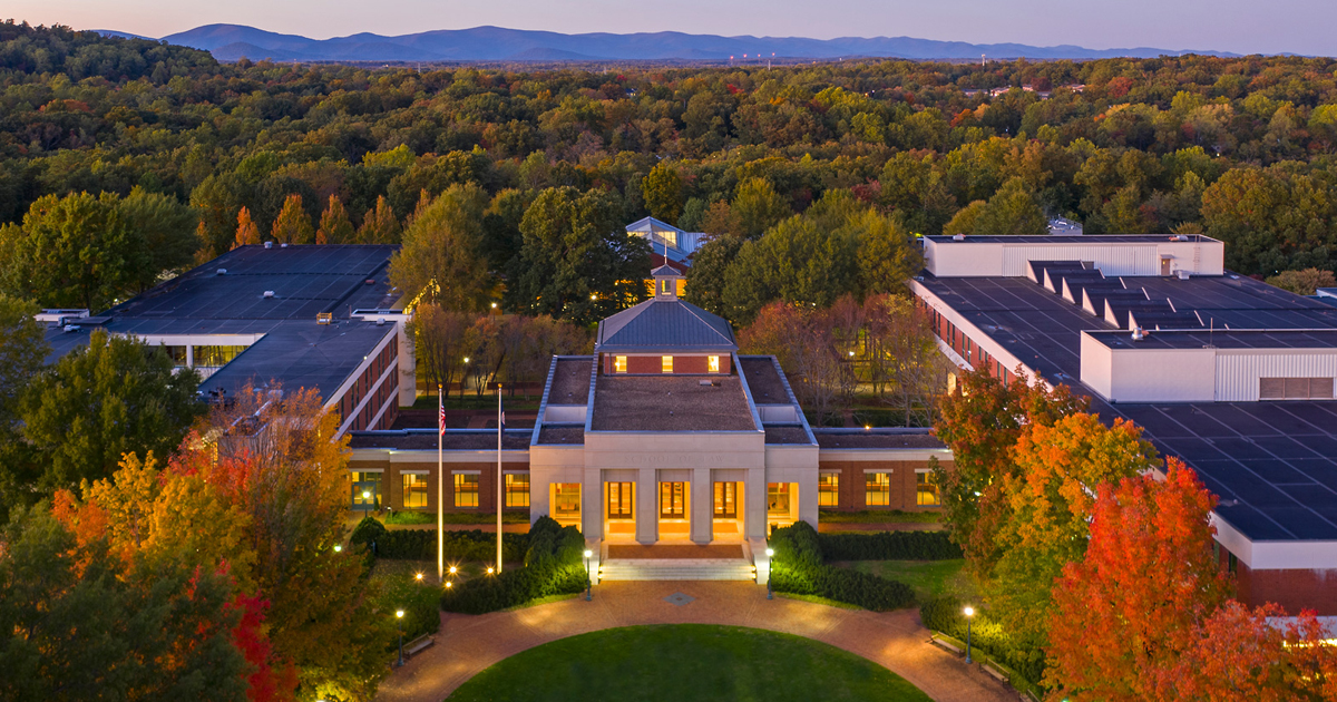 UVA Law School aerial photo