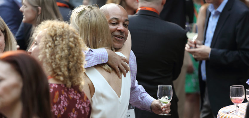 UVA Law graduates hug