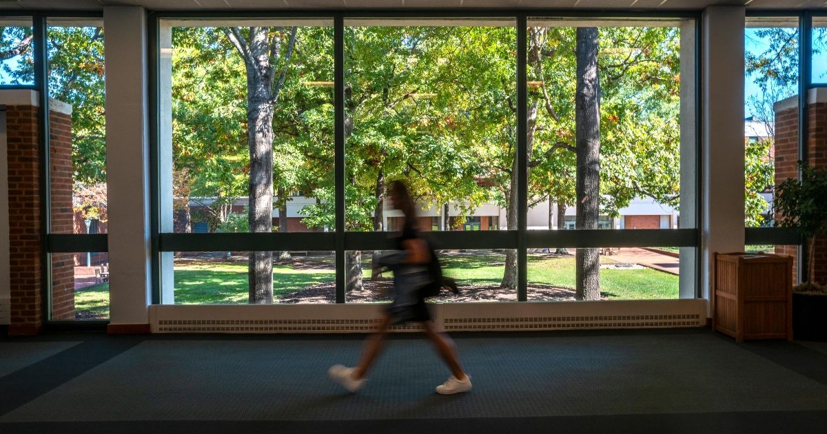 Student in hallway