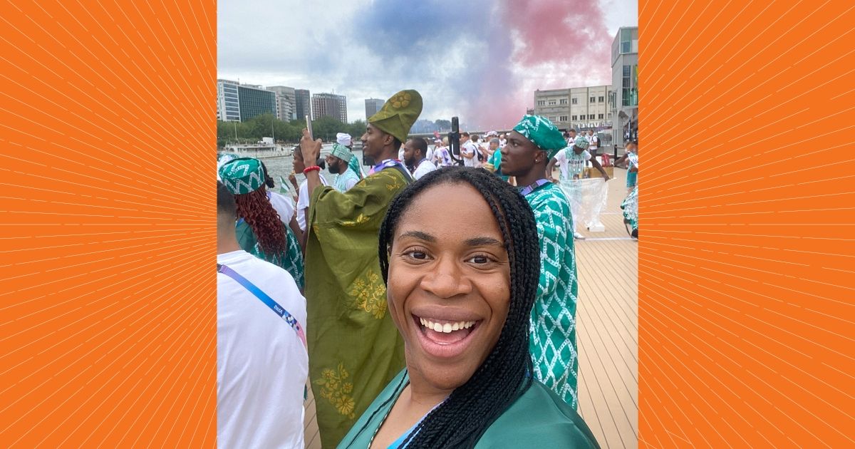 Anumba at the opening ceremony