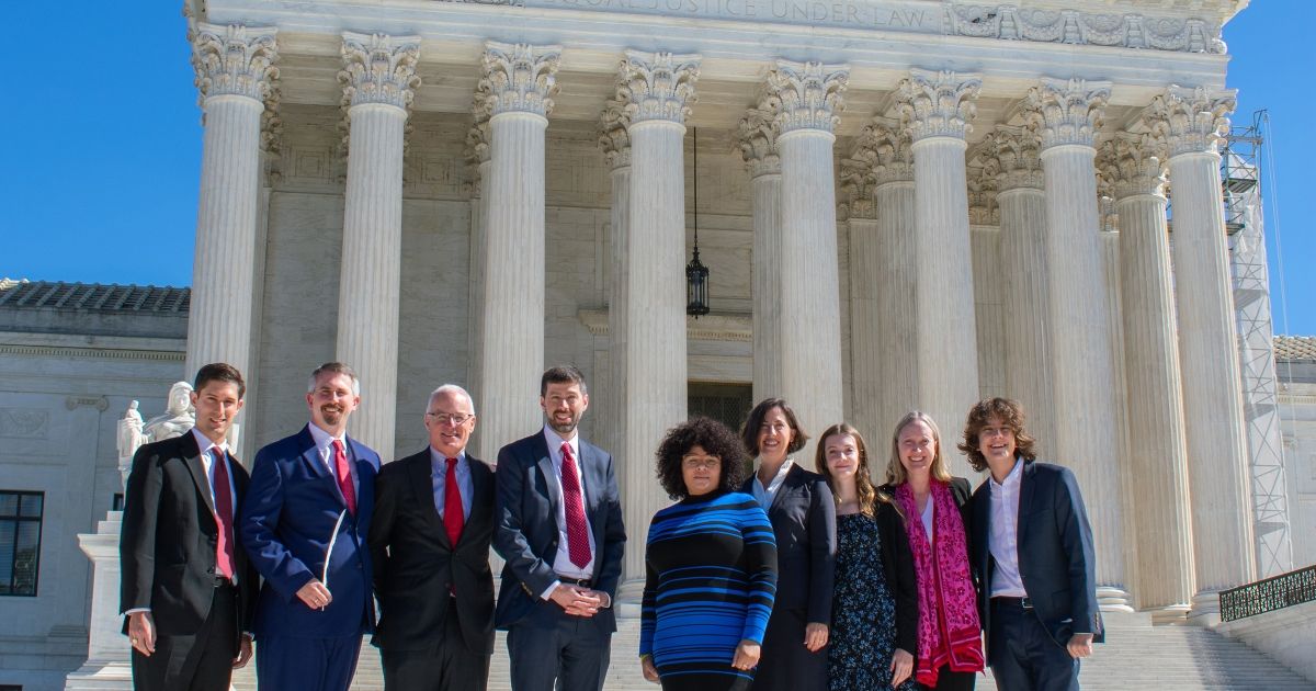 Leslie Kendrick and alumni at the Supreme Court