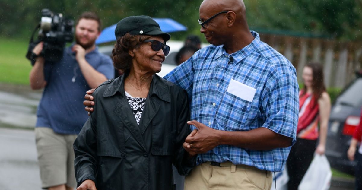 Phillips and mother