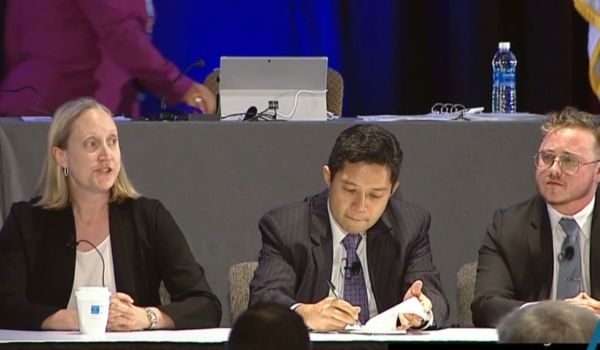 Dean Kendrick and speakers at the ABA annual meeting