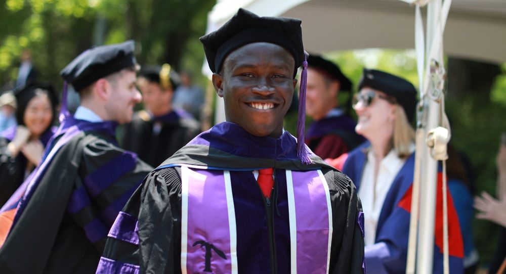 Student in the Class of 2023 at graduation