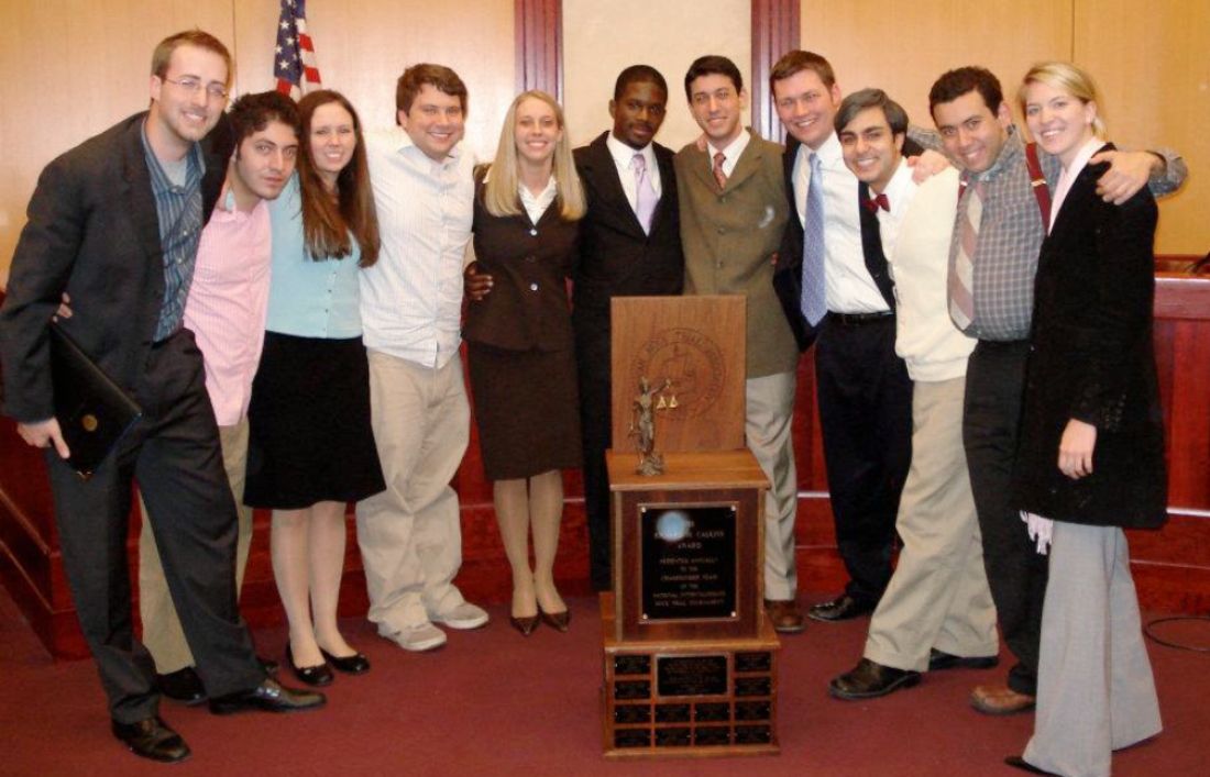 Ryan Faulconer with members of mock trial team in 2006