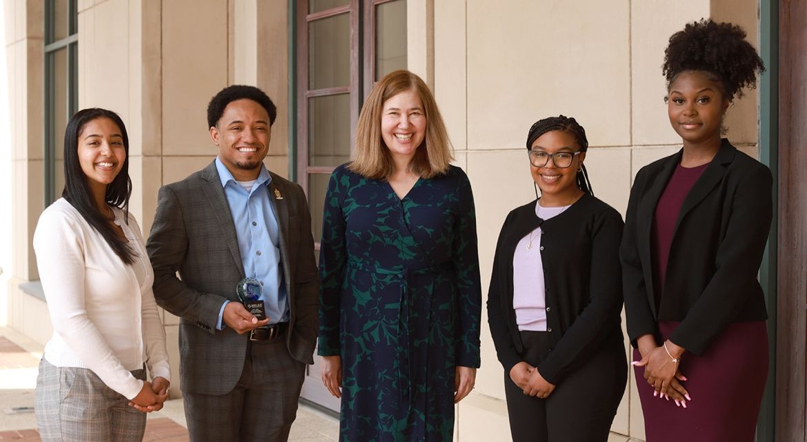 Molly Bishop Shadel and students