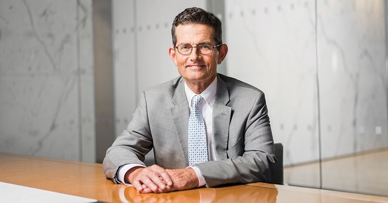 John Gleeson at his firm