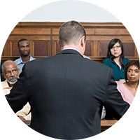 People in court
