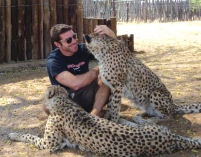 David Tejtal and cheetahs