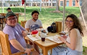 Students at a Community Fellow event