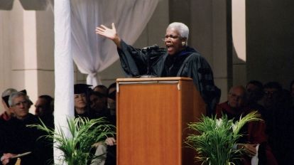 Jones gave the commencement address at the Law School in 2004