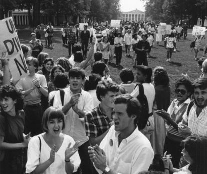 Apartheid protest