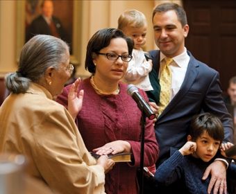 Jennifer McClellan and her family