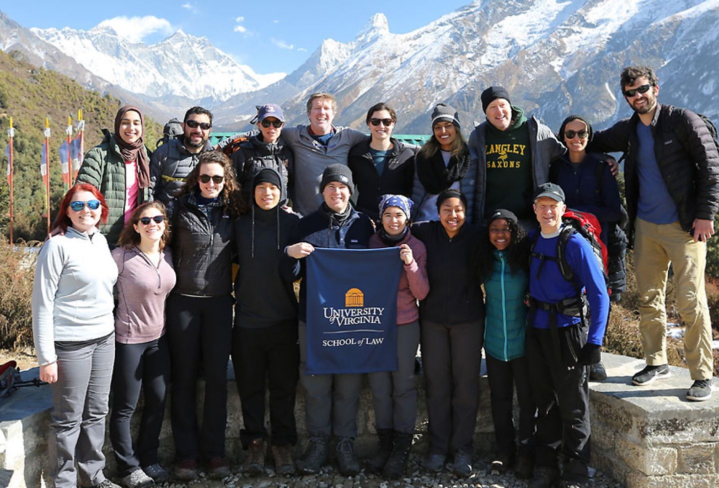 Students in the yearlong Human Rights Study Project trekked through Nepal in January.