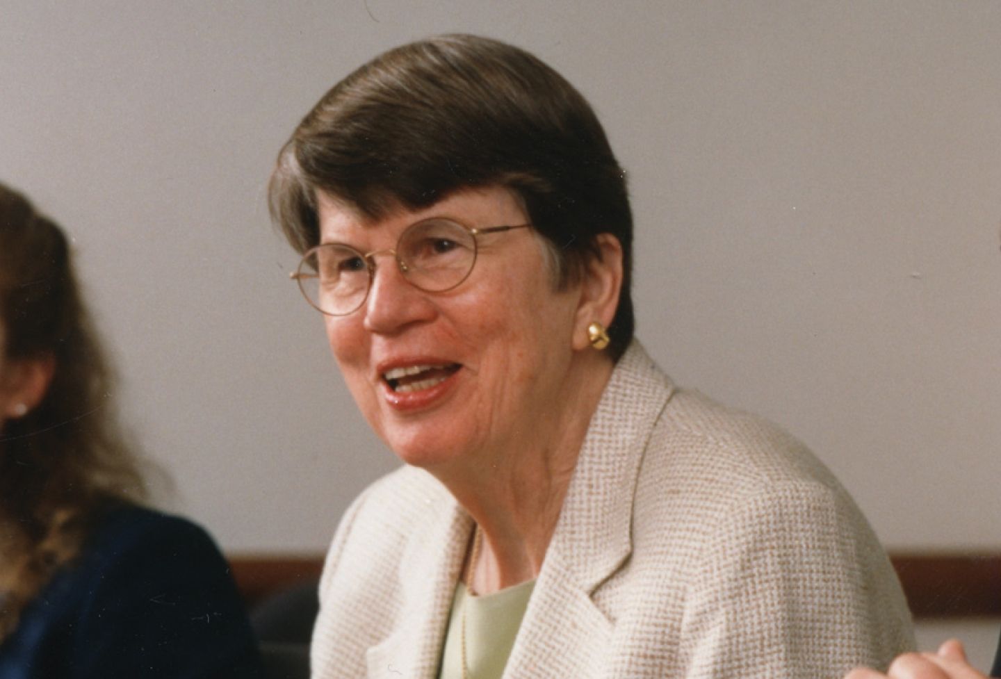 U.S. Attorney General Janet Reno speaks at the 40th anniversary celebration of the Virginia Journal of International Law in 2000. 