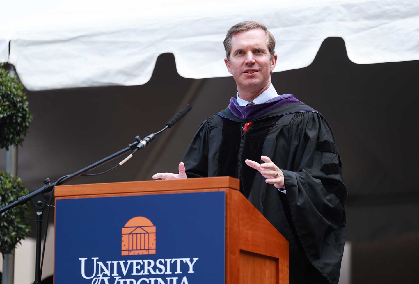 Gov. Andy Beshear delivers the commencement address