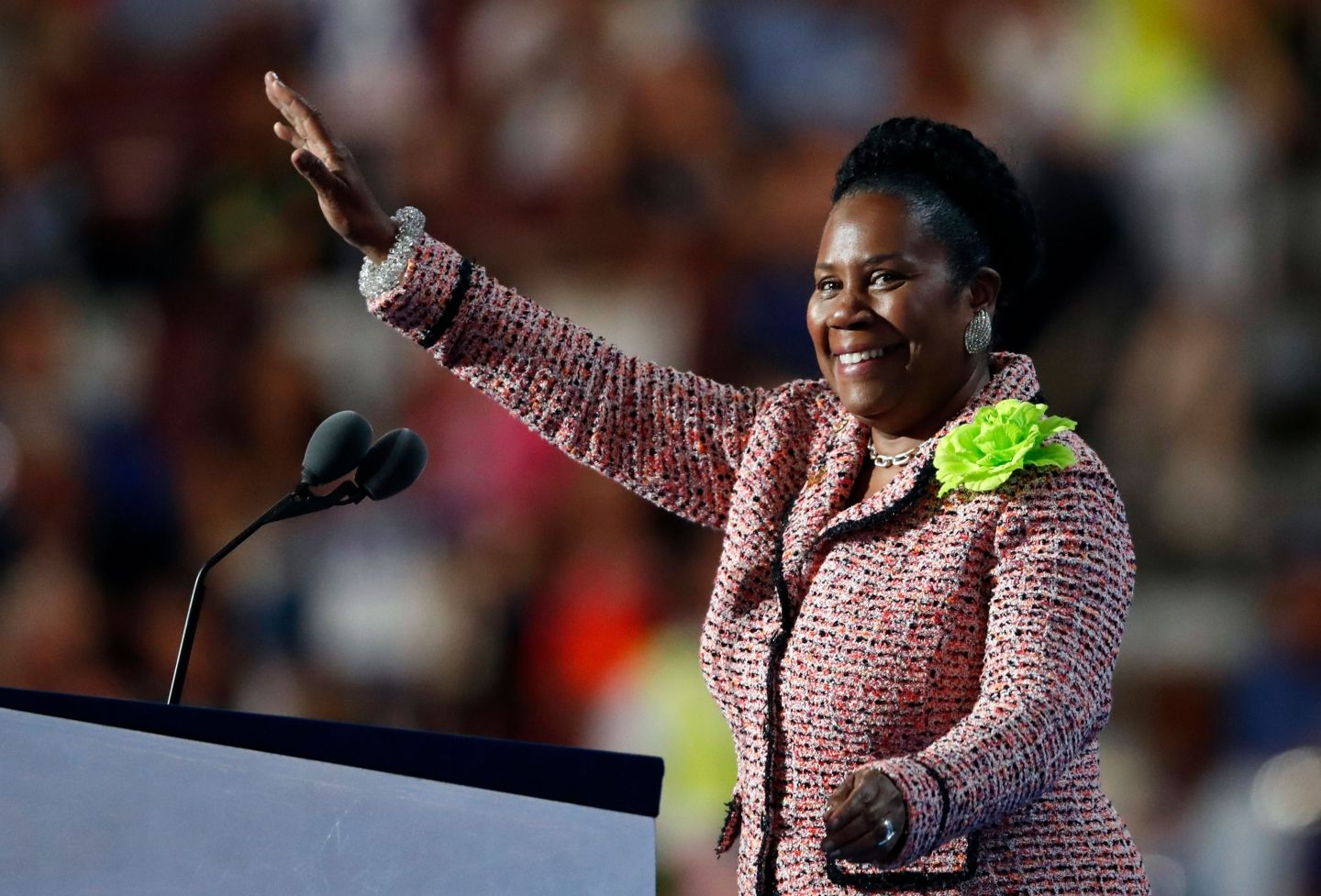 U.S. Rep. Sheila Jackson Lee at the 2016 Democratic National Convention