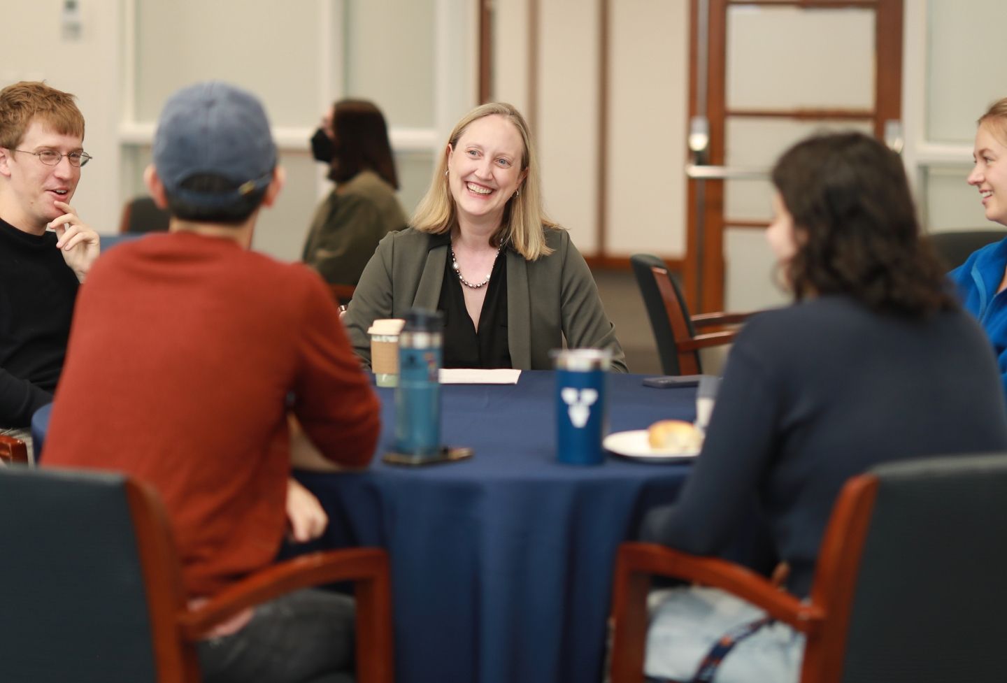 Leslie Kendrick and students