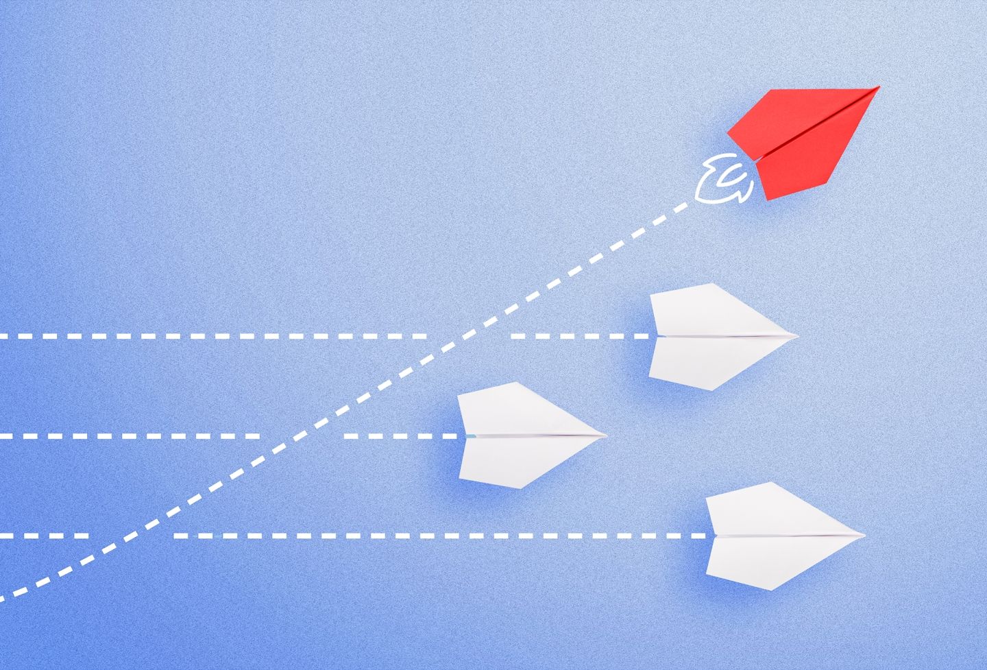 Paper airplane illustration