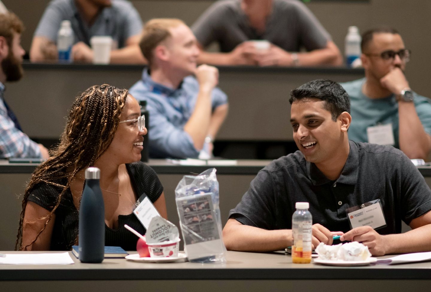 Students at orientation