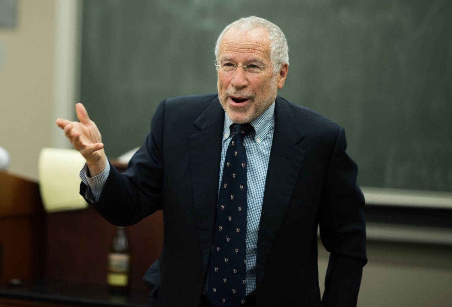 Professor Frederick Schauer teaches in class