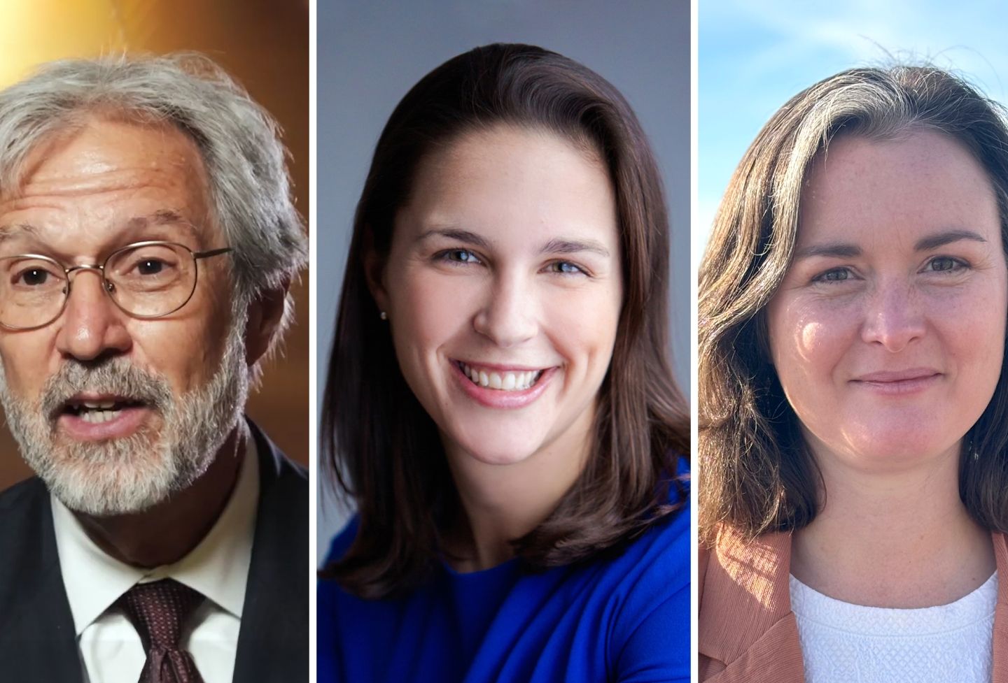 John Whitfield ’81, Christine Dinan ’12 and Sarah Buckley ’14