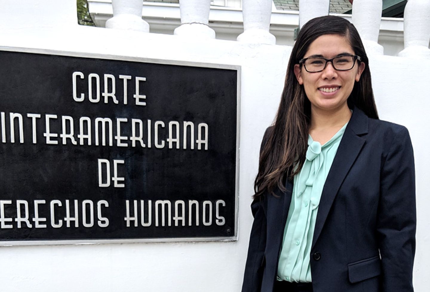 Mika Bray at the Inter-American Court of Human Rights in Costa Rica