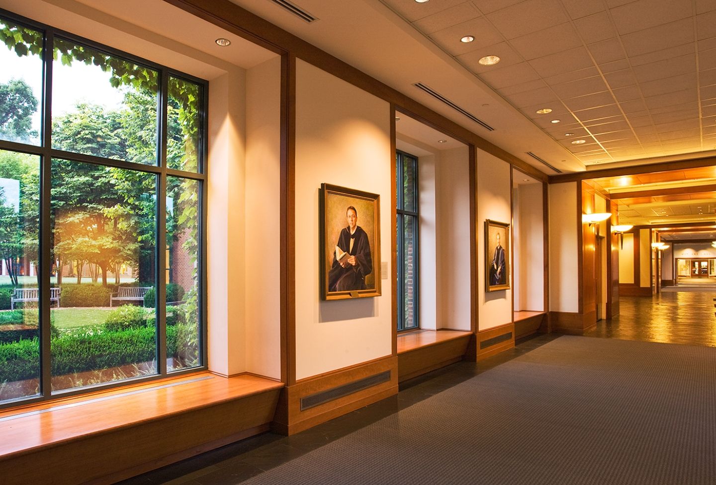 UVA Law School hallway