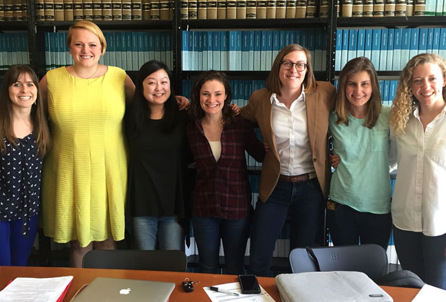 Amy Walters, Christine Bottomley, Gina Sato, Winnie McBride, Mary Frances Charlton, Louisa Rich and Amanda Lineberry