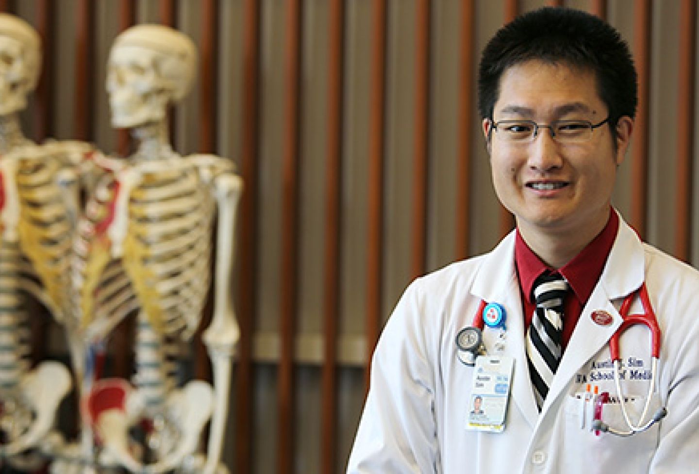 Austin Sim, first student in J.D.-M.D. program