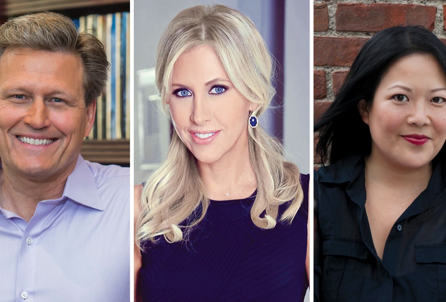 David Baldacci ’86, Emily Giffin ’97 and Helen Wan ’98