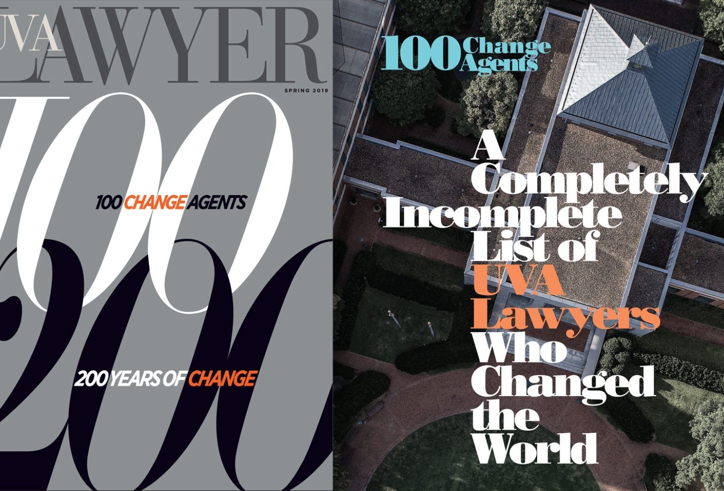 The cover of UVA Lawyer Spring 2019 edition