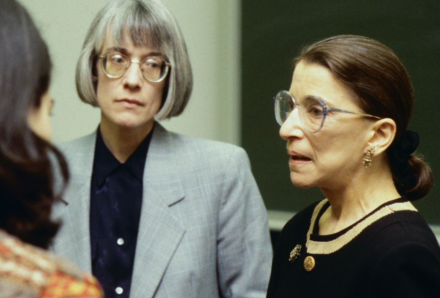 Ruth Bader Ginsburg speaks to Anne Coughlin's class in 1997.