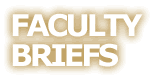 Faculty Briefs