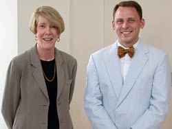 Prof. BeVier and Kevin Ritz
