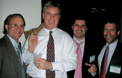 A fond memory from the class of 1983’s 25th reunion in 2008: (from left) Craig Van de Castle, Frank Vecella, Jeff Oleynik and Bob Latham.