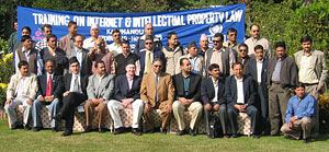 Professor Tim Wu with fellow participants of a United Nations Development Program Project in Nepal. 