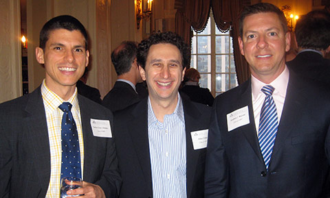 Carlos Cruz-Abrams ’02, Allan Cohen ’97, and Steve Malone ’97.