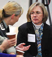 Army Col. Ellen Haring at the Women in Combat Symposium