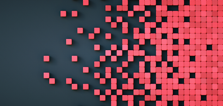 Graphic showing cubes