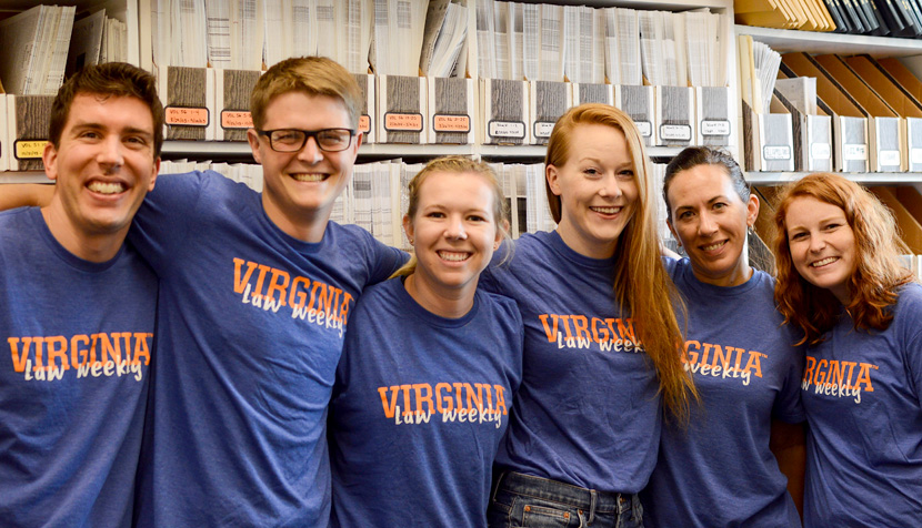 Students in the Virginia Law Weekly