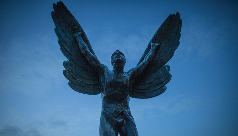 The Aviator statue