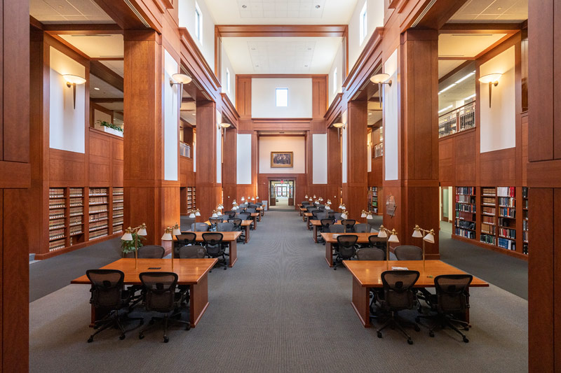 Library reading room