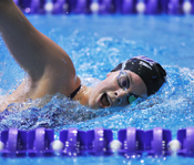 Claire Adkins swimming
