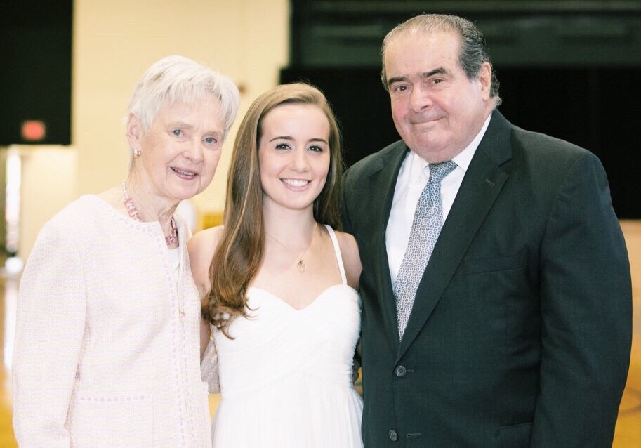 Maureen, Megan and Antonin Scalia