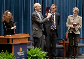 Risa Goluboff, Stephen Breyer, Jim Ryan and Leslie Greene Bowman